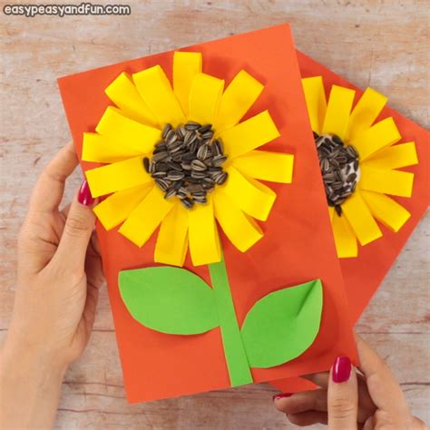 Paper Loops Sunflower Craft With Seeds Easy Peasy And Fun
