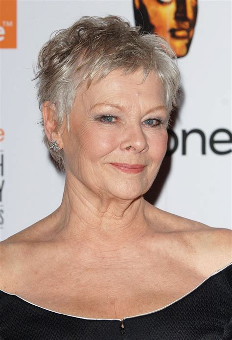 Judi Dench Hairstyle Makeup Dresses Shoes And Perfume Celeb Hairstyles