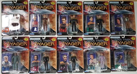 Star Trek 10x Figure Lot 10 Voyager Set Vintage Toy Mall