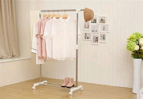Standing Hanger Single Rak Gantungan Pakaian Baju Serbaguna Grosir