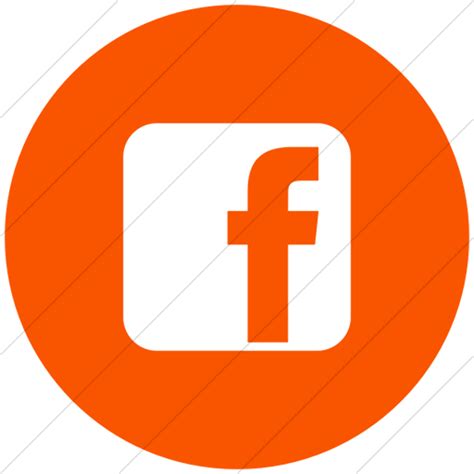 Download High Quality Facebook Icon Transparent Orange Transparent Png