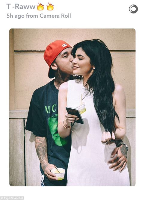 Kylie Jenner Cuddles Tyga On Snapchat During Europe Vacation Daily Mail Online