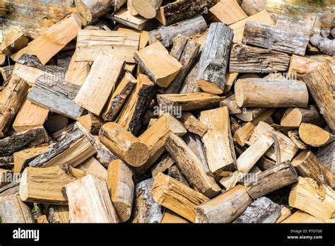 Log Pile Wood Background Image Stock Photo Alamy