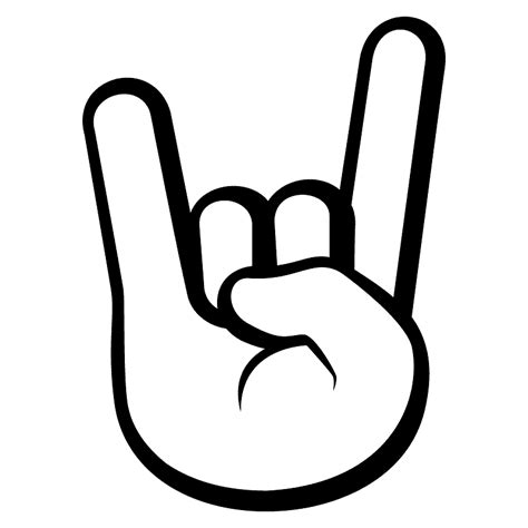 Rock And Roll Hand Png Png Image Collection