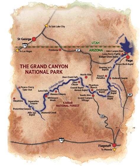 Map Colorado River Grand Canyon Get Map Update