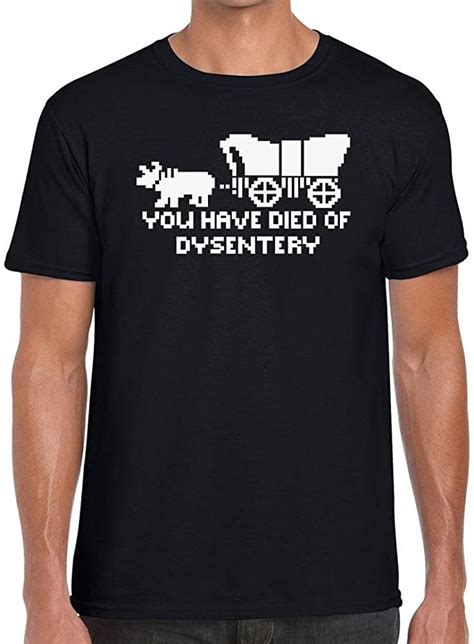 Teedemon You Have Died Of Dysentery Oregon Trail Funny Mens