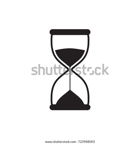 Hourglass Symbol Stock Vector Royalty Free 723988003