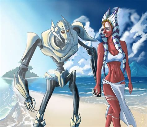 Grievous Shaak Ti Beach By Montano Fausto Star Wars The Old Star Wars Love Star Wars Girls