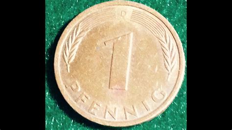 1950 Germany 1 Pfennig Coin Youtube