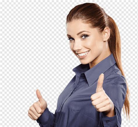 Woman Showing Thumbs Up Hand Gestures Ok Management Graphy Business
