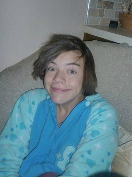one direction star harry styles with straightened hair in his youth twitter pictures capital