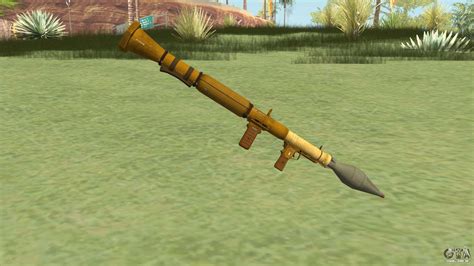 Rocket Launcher Gta V Gold Para Gta San Andreas