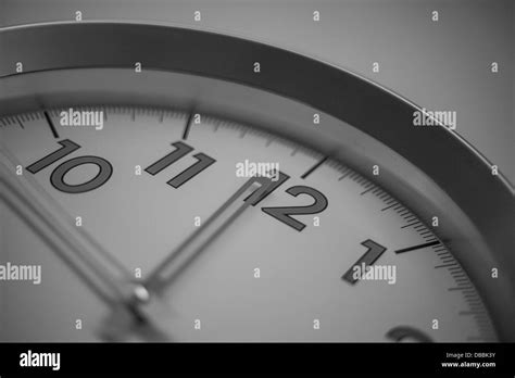 Clock Approaching Midnight Stock Photo Alamy