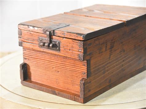A Small Japanese Wooden Box Buy Online Japanese Antiques