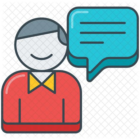 Customer Feedback Icon Download In Colored Outline Style