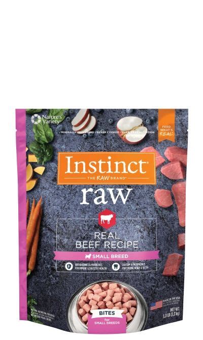 Trying raw cat food for kidney disease. Instinct® Raw Frozen Bites Real Beef Recipe for Small ...
