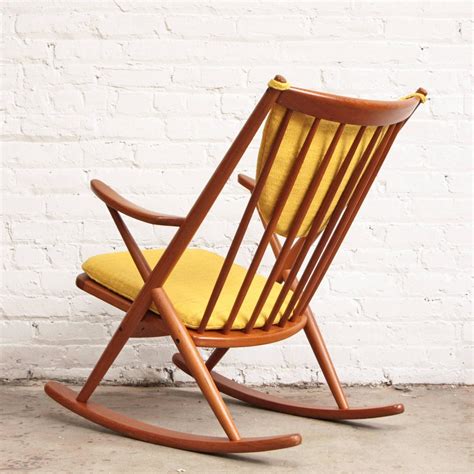 (see this modern rocking lounge chair at wayfair). Frank Reenskaug Danish Modern Teak Rocking Chair For Sale ...
