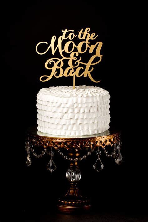 Wedding Cake Topper To The Moon And Back Gold 2145890 Weddbook