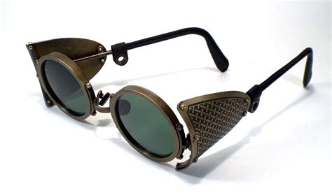 Steampunk Sunglasses Brass Leather Steampunk Sunglasses Sunglasses Steampunk