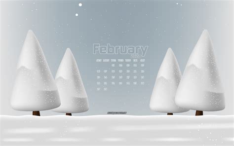 Scarica Sfondi Calendario Febbraio 2022 4k Paesaggio Invernale