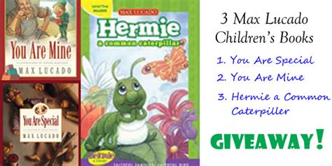 3 Max Lucado Childrens Books Giveaway