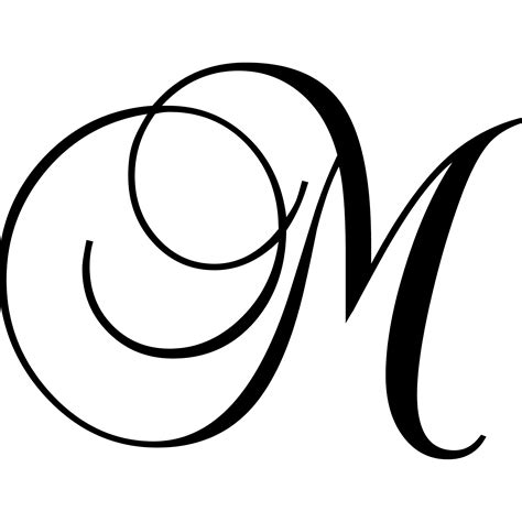 Enchantingly Elegant Letter M Wall Decal And Reviews Wayfair