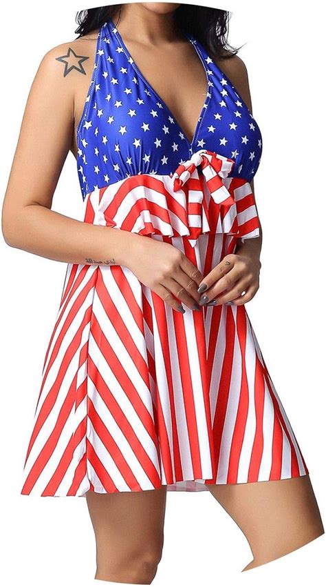 Amazon Com Fashion American Flag Independence Day Sexy Sport Bikini
