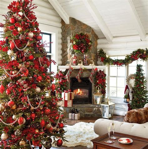 Red And Gold Christmas Tree Decorating Ideas