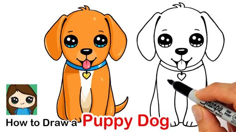 Today's tutorial will show you how to draw a dog. How to Draw a Puppy Dog 🦴 ️ - YouTube