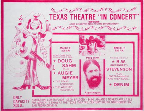 1977 03 11 doug sahm plus augie meyer usa san antonio tx texas theatre