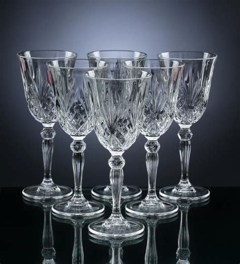 Buy Rcr Melodia Crystal Glass 280 Ml White Wines Goblet Set Of 6 Online Wine Glasses