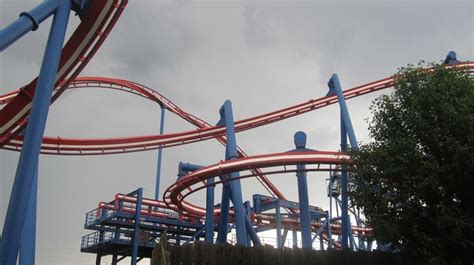 The Patriot At Worlds Of Fun In Kansas City Mo Roller Coaster