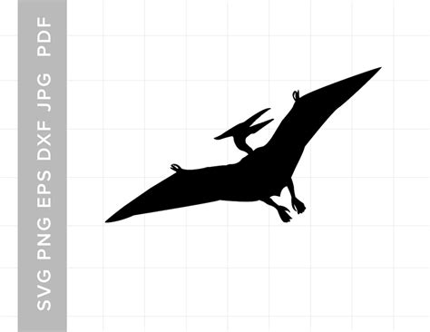 Pterodactyl Svg File For Cricut Dinosaur Svg Digital Download Etsy