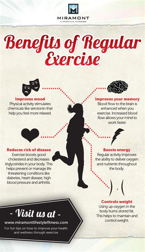 The Benefits Of Regular Exercise Infographic Health Fitness Facts