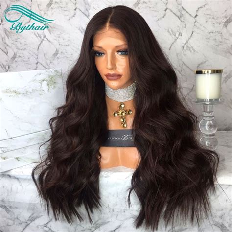 Bythairshop Full Lace Human Hair Wigs For Black Women Brazilian Virgin