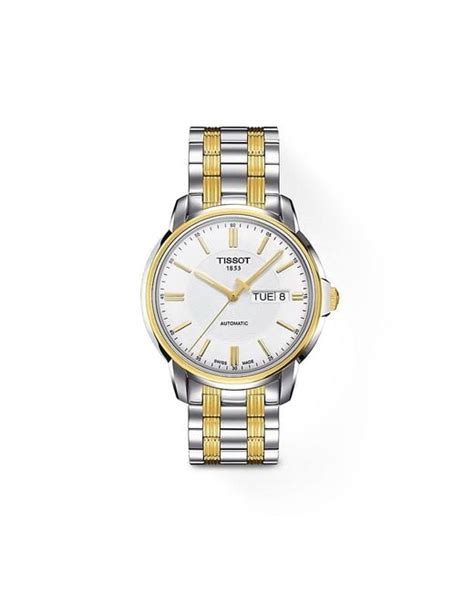 Tissot T Classic Mm Two Tone Stainless Steel Automatic Bracelet Watch