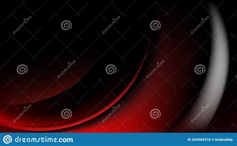 Glowing Abstract Cool Red Wave Background Stock Illustration