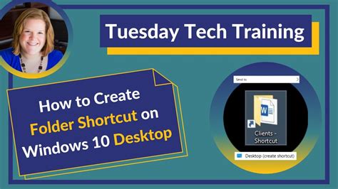 How To Create Folder Shortcut On Windows 10 Desktop Youtube