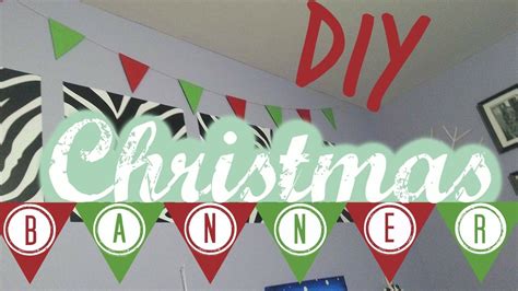 Diy Christmas Banner Room Decor Art By Emm Youtube
