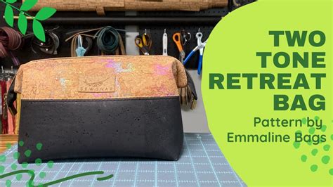 Cork Two Tone Retreat Bag Pattern By Emmaline Bags Youtube