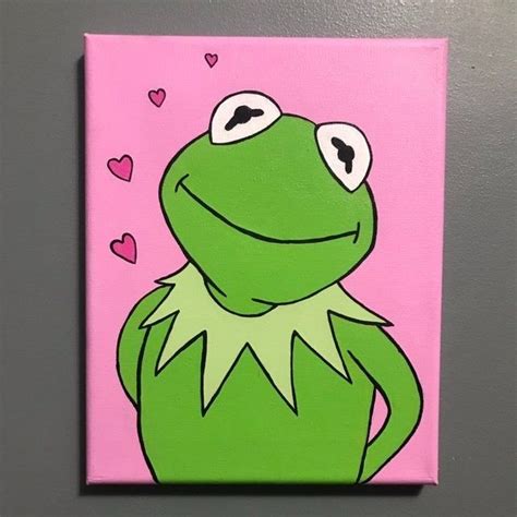 Kermit The Frog Drawing With Hearts Karndeanvangoghbracken