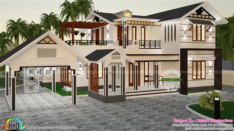 Modern Sloping Roof 2500 Sq Ft House Kerala Home Design Bloglovin