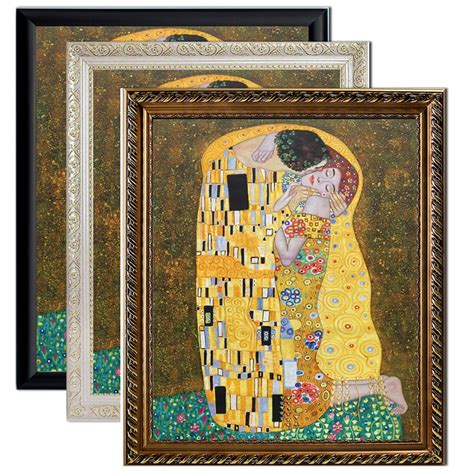 Framed Canvas Art The Kiss Gustav Klimt Famous Woman Artworks Handmade
