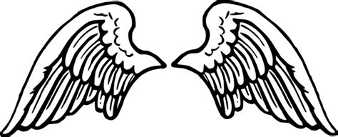 Angel Wings Outline Clipart Best