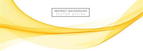 Abstract Yellow Flowing Wave Banner 1225900 Vector Art At Vecteezy