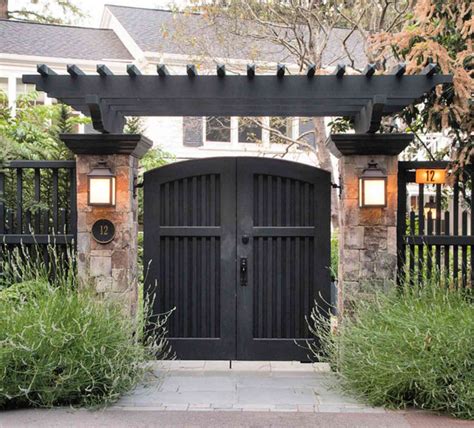 24 Modern Gate Designs For Your Driveway Front Entryway Or Backyard Fence