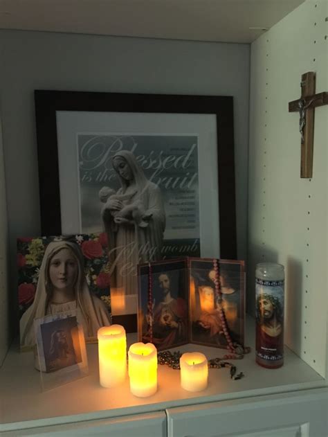 Pin By Ashley Wornell On Home Sweet Home Home Altar Catholic Home