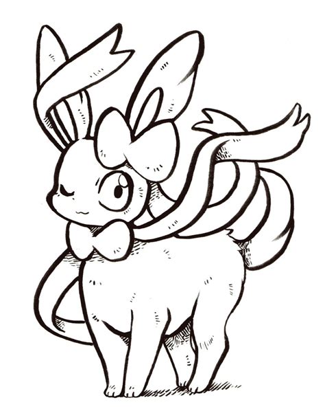 Cute Sylveon Coloring Pages Pdf Free