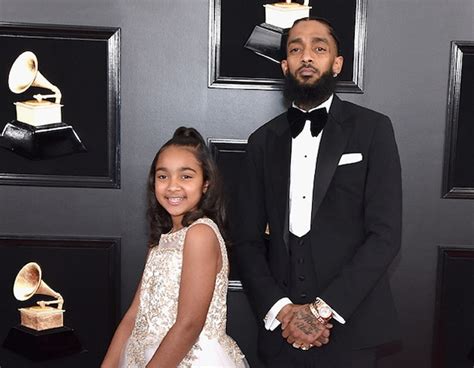 Nipsey Hussle And Emani Asghedom From Celeb Kids At The 2019 Grammys E