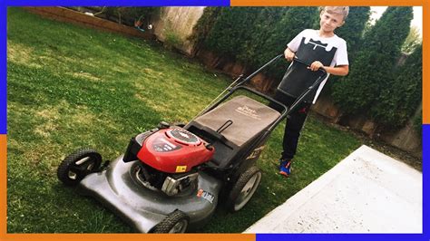 Lawn Mowers For Kids Yard Work Fun With Brothers R Us Youtube